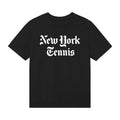 Newspaper Tennis by Tennis T-Shirts - Black