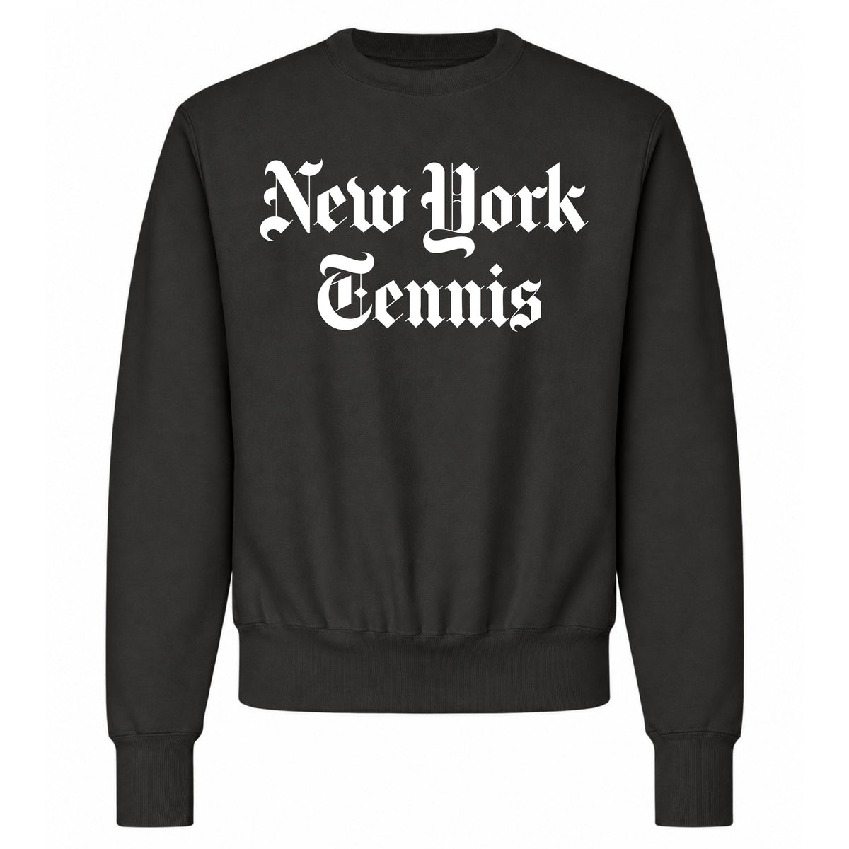 New York Tennis Crewneck - Black
