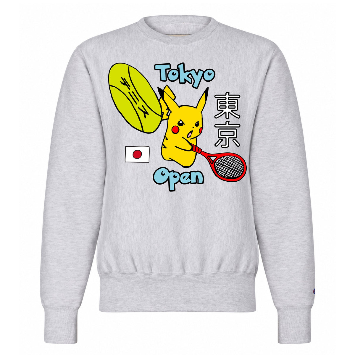 Tokyo Open Crewneck - Ash Grey