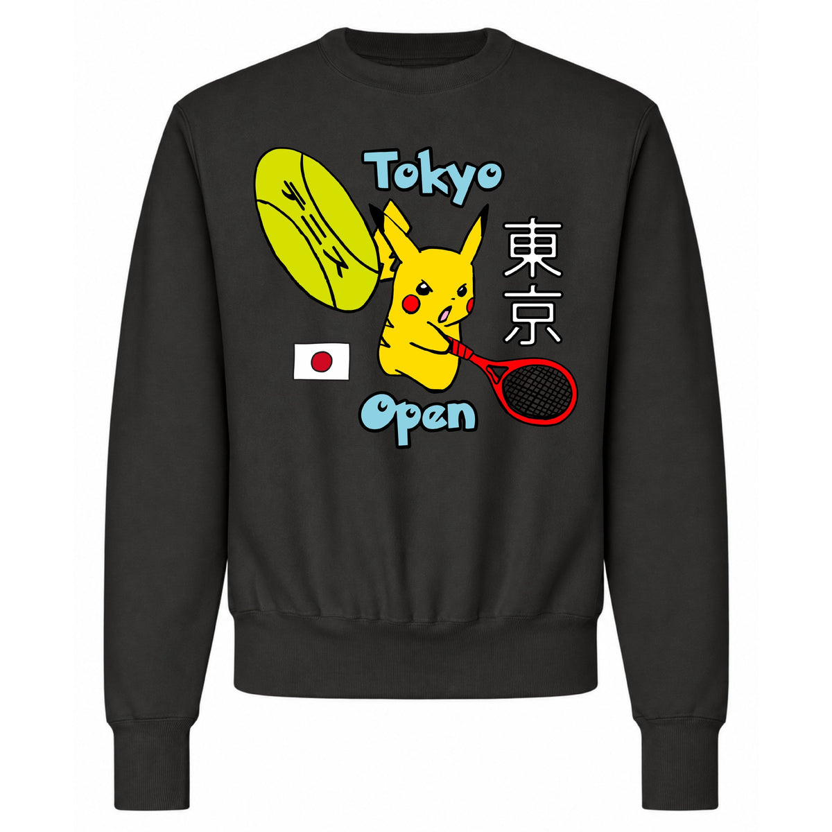 Tokyo Open Crewneck - Black